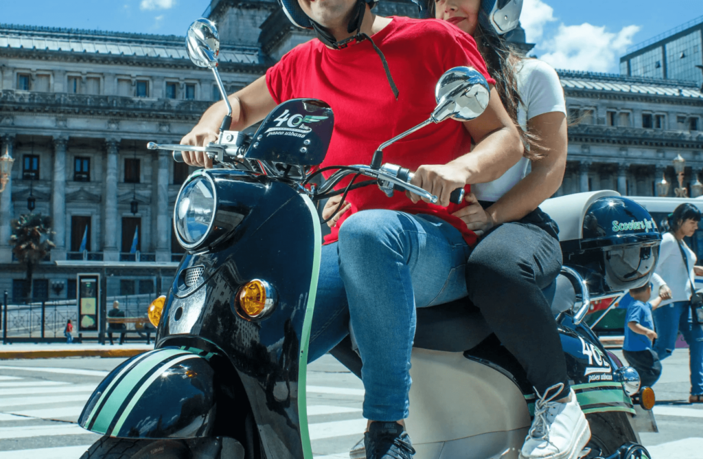 paseo turístico en moto